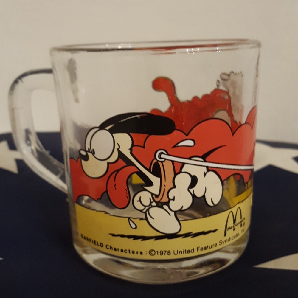1978 Garfield Glass Mug McDonald's - Picture 2 of 2